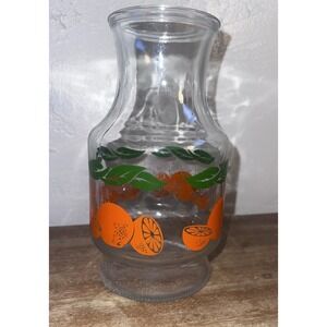 Vintage Anchor Hocking Orange Juice Carafe Pitcher